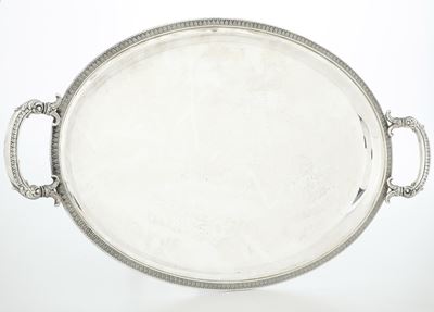 Gianni Pietrasanta, Vassoio in argento, Italia XX secolo