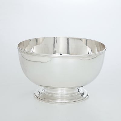 Coppa centrotavola, argento fuso e sagomato, Miracoli, Milano, XX secolo