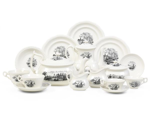 Servizio da tè e caffè. Inghilterra, Stoke (Staffordshire), Manifattura Copeland, XX secolo.