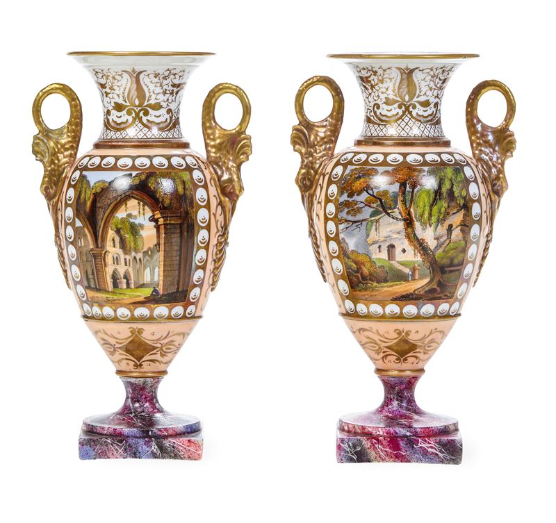 Coppia di vasi. Francia, inizio del XX secolo  - Auction Italian Residences - Cambi Casa d'Aste