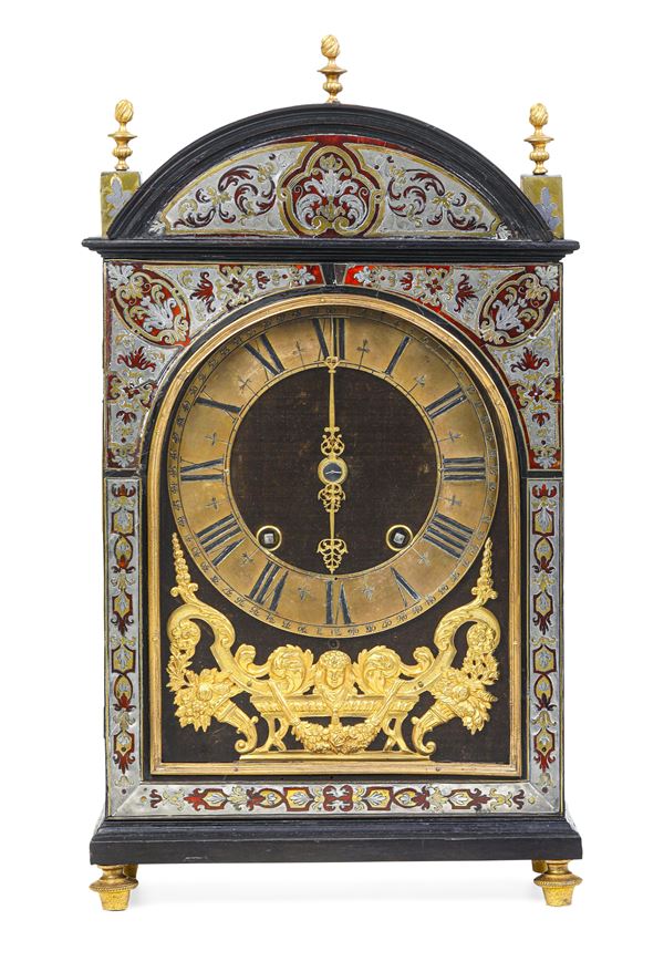 Pendola da tavolo Luigi XIV stile Boulle. Francia, XVIII-XIX secolo