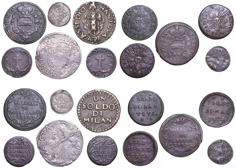 MANTOVA. Lotto di undici monete.  - Auction Numismatics - Cambi Casa d'Aste