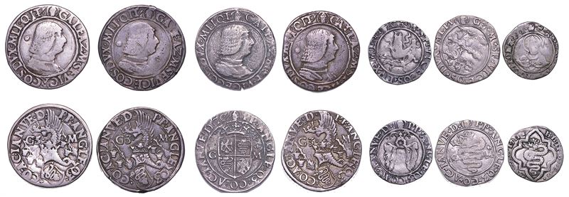 MILANO. GALEAZZO MARIA SFORZA, 1466-1476. Lotto di sette monete.  - Asta Numismatica - Cambi Casa d'Aste
