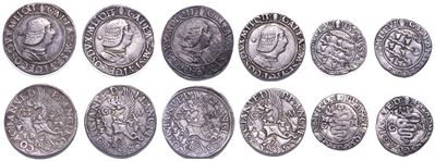 Milano. Galeazzo Maria Sforza, 1466-1476. Lotto di Sei Monete.