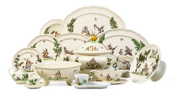 Servizio da tavola "Vecchia Milano" Laveno, Manifattura Società Ceramica Italiana, 1930-1940 circa Modello di Guido Andlovitz, 1929 circa  