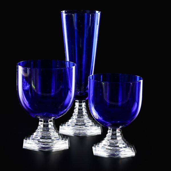 Servizio di calici “Orsay” Francia, Manifattura Baccarat, seconda metà del XX secolo 