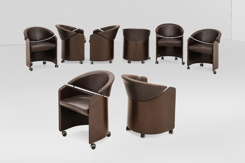 Matteo Grassi : Otto poltrone  - Auction Design Lab - Cambi Casa d'Aste