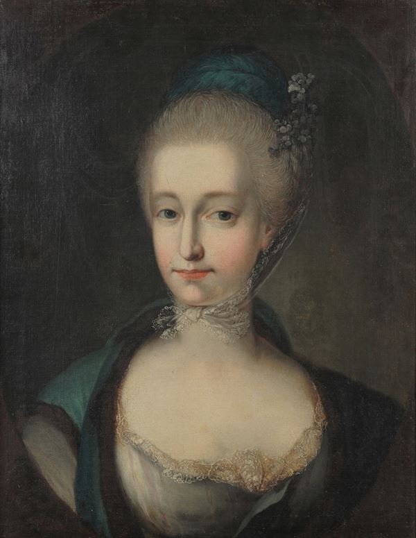 Scuola veneta del XVIII secolo Ritratto di gentildonna