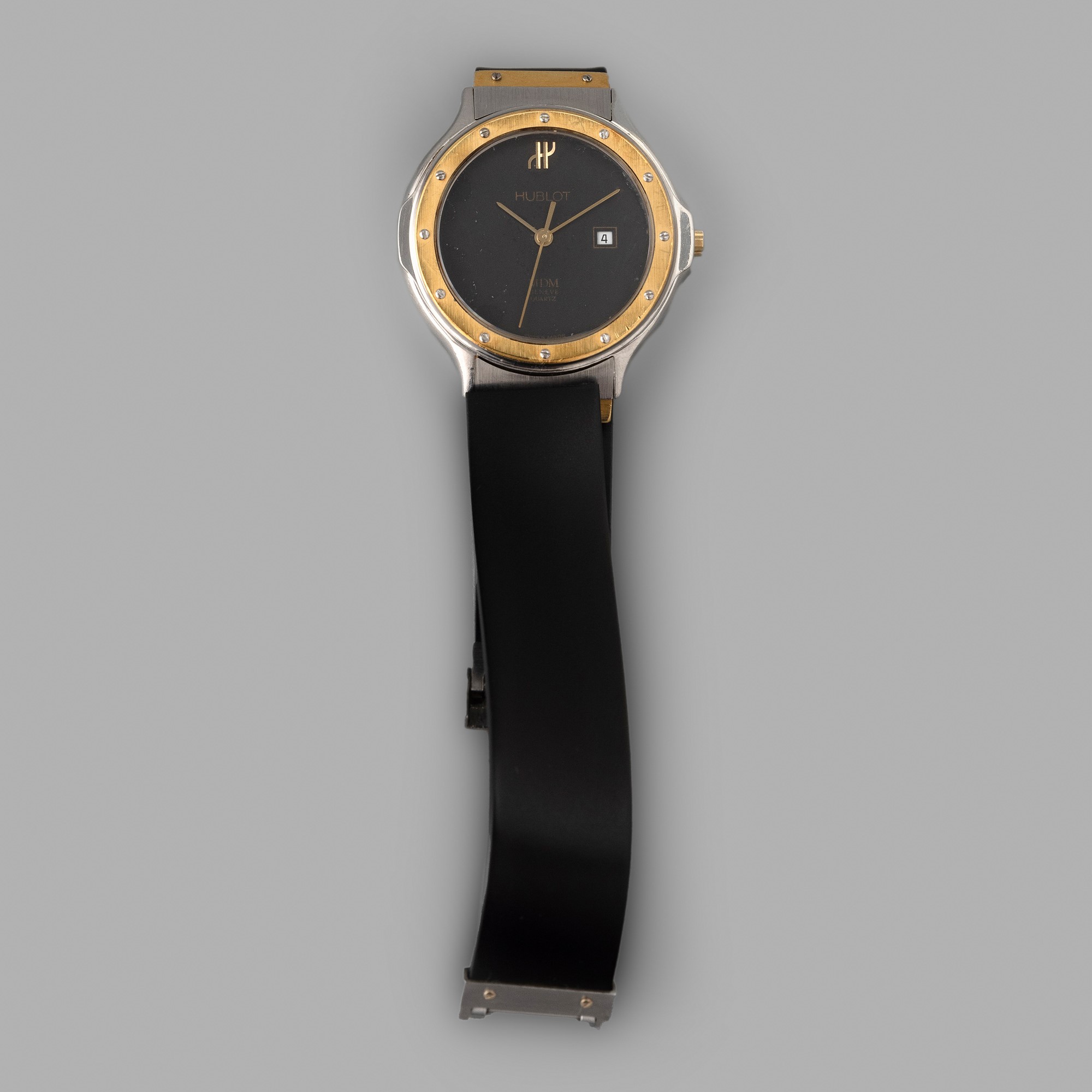 Hublot - Classic Lady in acciaio e oro giallo, quadrante nero con datario
