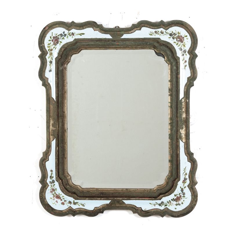 Specchiera a vassoio lacca e oro  - Asta Antiquariato - Cambi Casa d'Aste