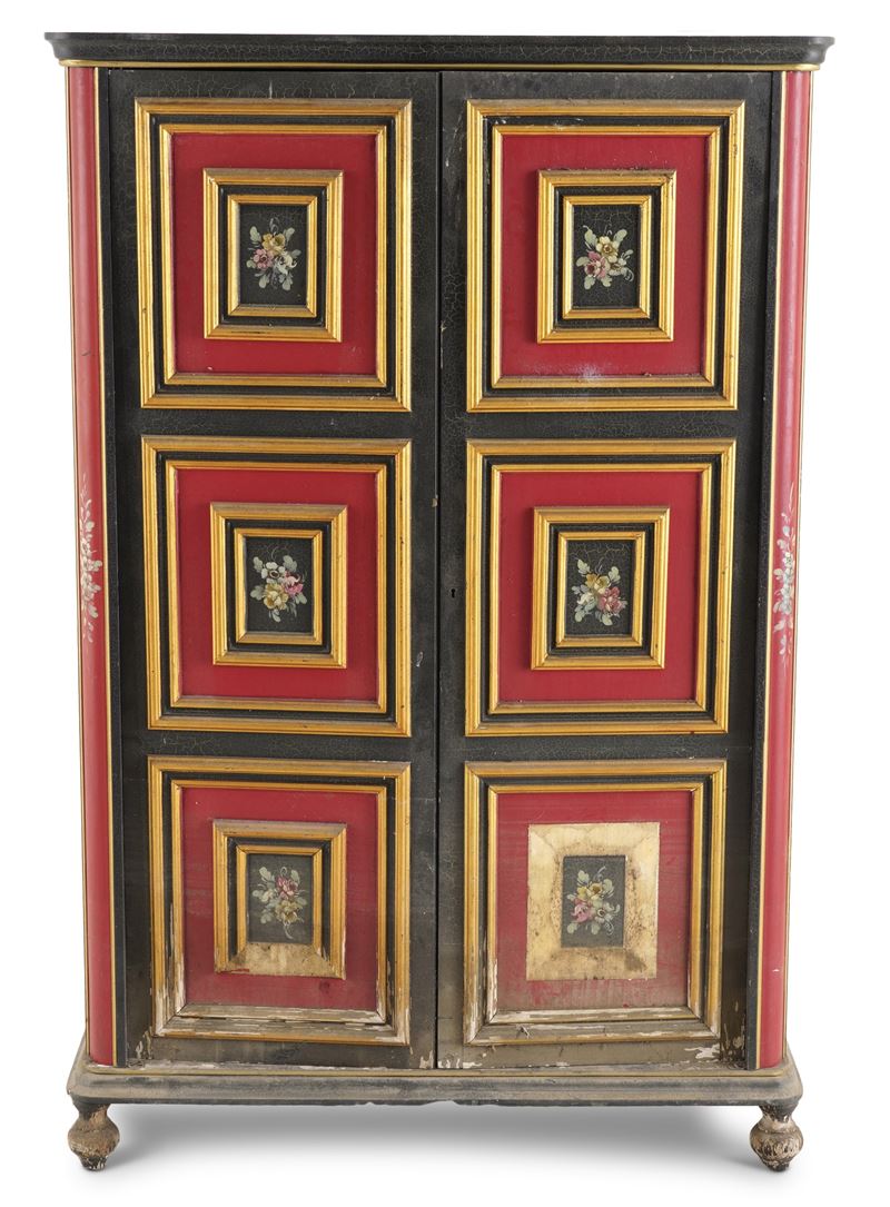 Armadio a due ante laccato  - Auction Antique - Cambi Casa d'Aste