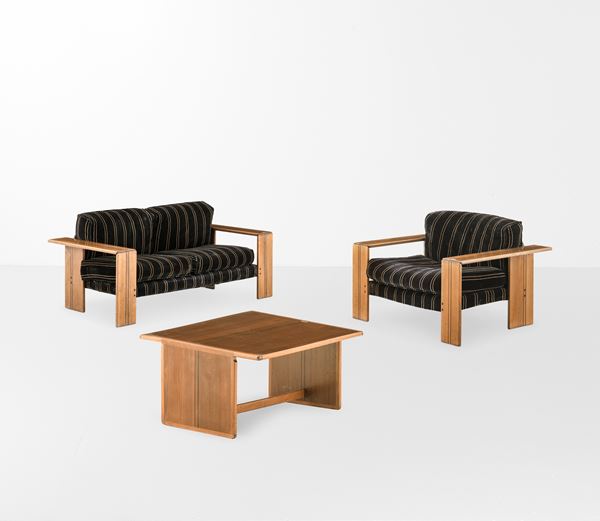 Afra e Tobia Scarpa - Divano, poltrona e tavolo basso della serie Artona