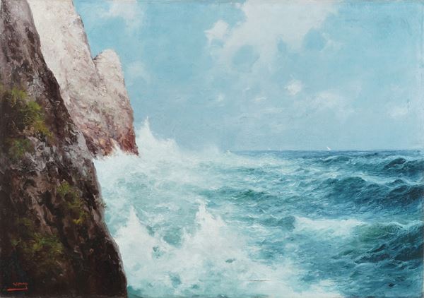 Marina con scogli