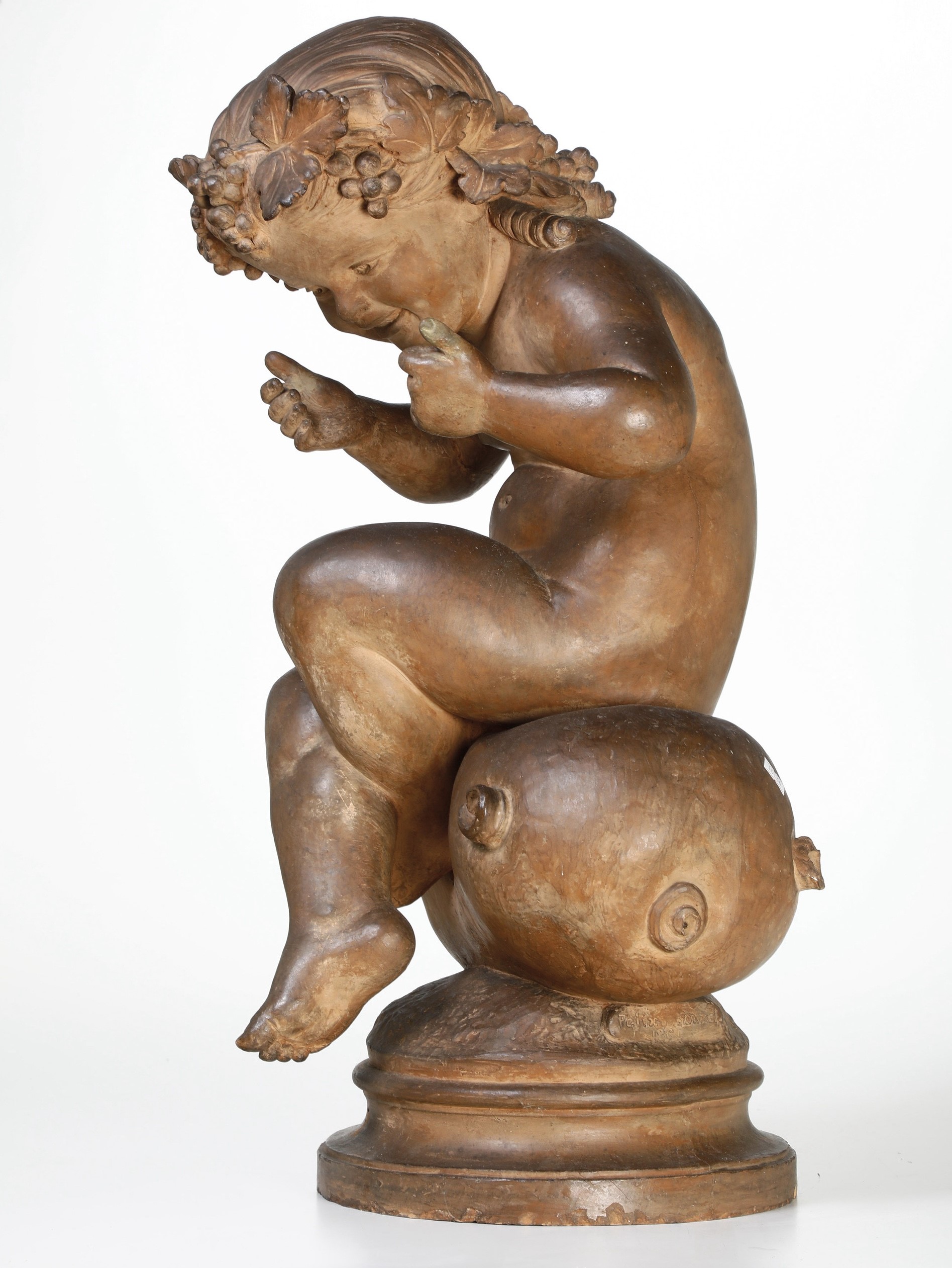 Bacco Giovinetto. Firmato Felix Sanzel 1861