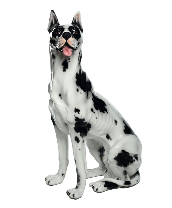 Grande figura di alano Probabilmente Bassano del Grappa, Manifattura Boxer, XX secolo