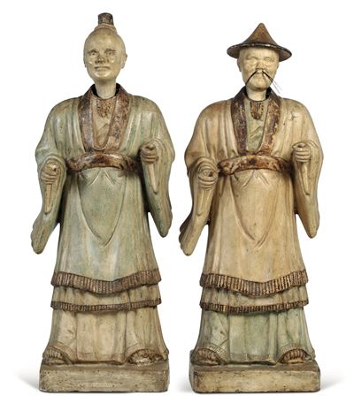 Coppia di Magot. Piemonte, XVIII Secolo