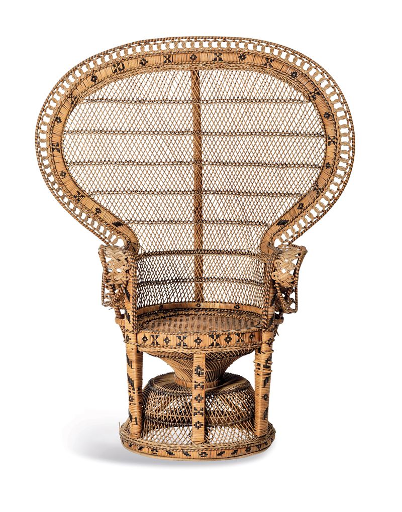 Poltrona modello Peacock. Seconda metà del XX secolo  - Asta Sei Secoli di Arti e Arredi - III - Cambi Casa d'Aste