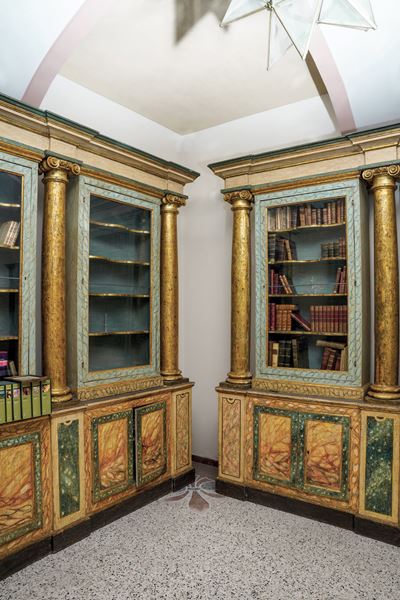 Tre Importanti Librerie di Forma Architettonica. Italia Centrale, XVIII Secolo