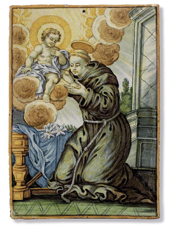 Targa raffigurante Sant’Antonio  Castelli, verso la fine del XVIII secolo