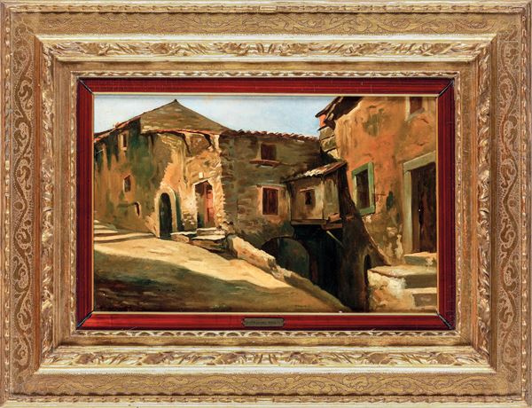 Anonimo del XIX-XX secolo Nel Borgo, 1898