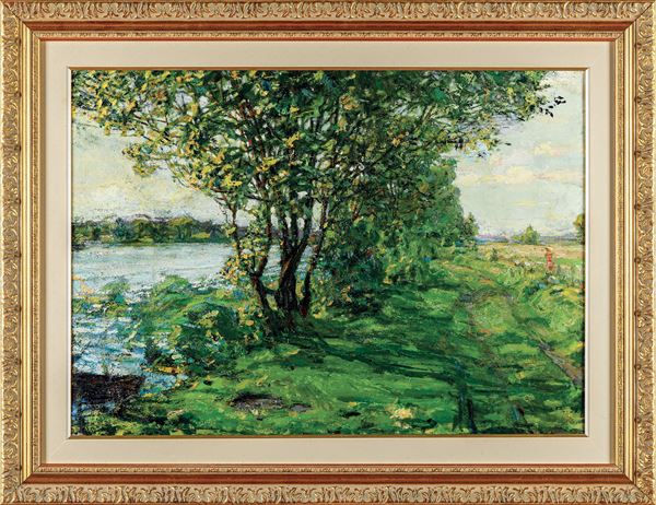 C. Zaruba Paesaggio con fiume