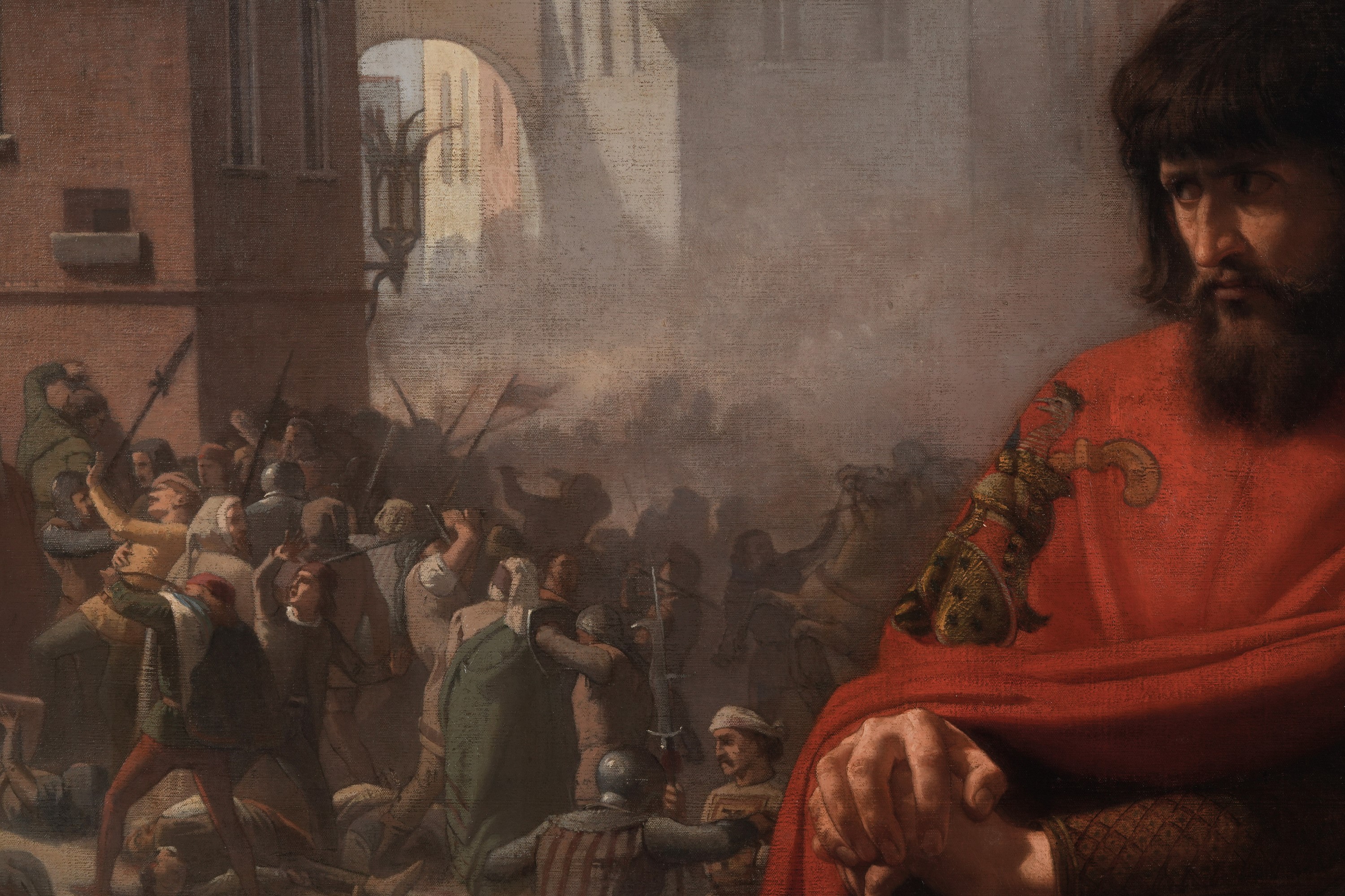 Lorenzo Delleani - Ezzelino da Romano Contempla L’eccidio di Vicenza