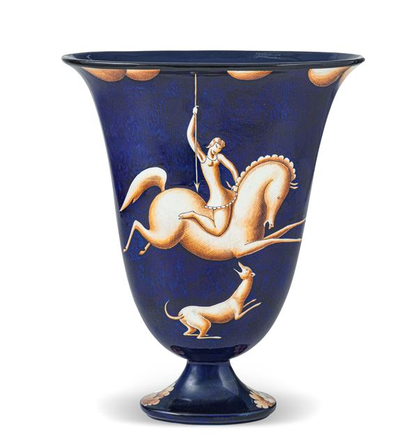 Richard Ginori, Pittoria di Doccia, Sesto Fiorentino 1925 ca L'Amazzone con lancia