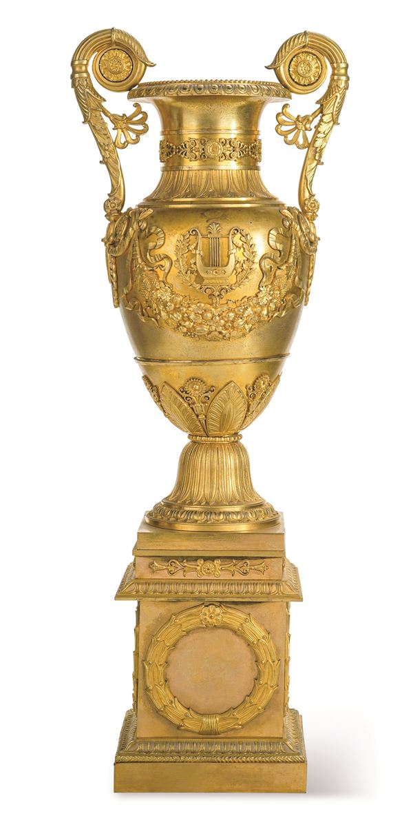 Vaso biansato. Francia, XIX-XX secolo