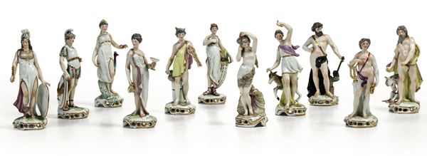 Undici figure mitologiche  Parigi, 1900 circa