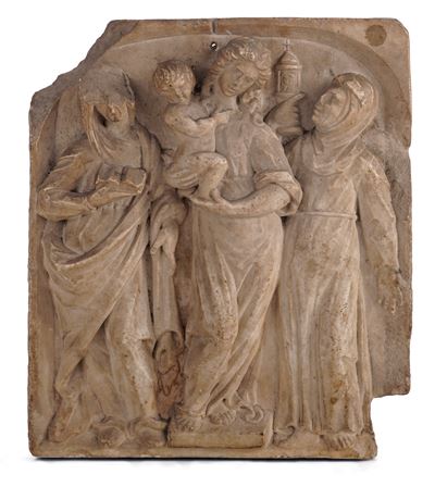 Madonna con Bambino, Sant’anna e Santa Caterina da Siena. Arte Rinascimentale del XVI Secolo