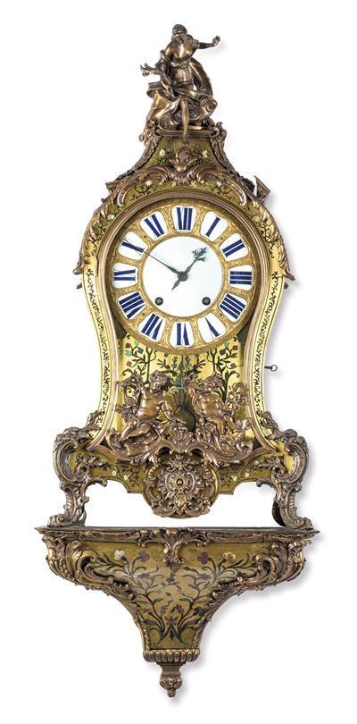 Pendola Cartel con Mensola. Louis Jouard, Parigi, XVIII Secolo