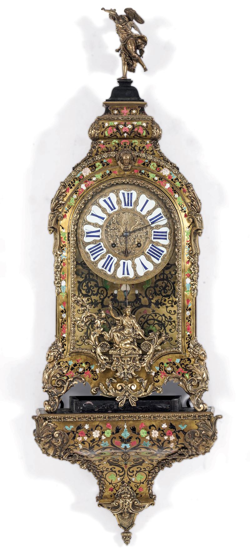 Pendola cartel con mensola. Francia, XVIII-XIX secolo  - Asta Sei Secoli di Arti e Arredi - III - Cambi Casa d'Aste