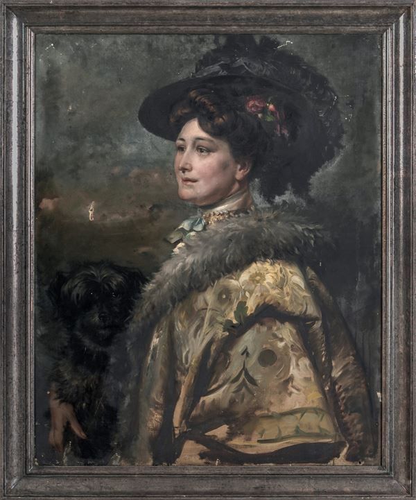 Pittore del XIX-XX secolo Ritratto femminile