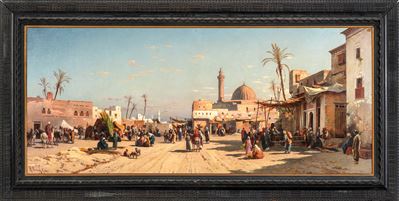 Piazza della Moschea Hassan al Cairo