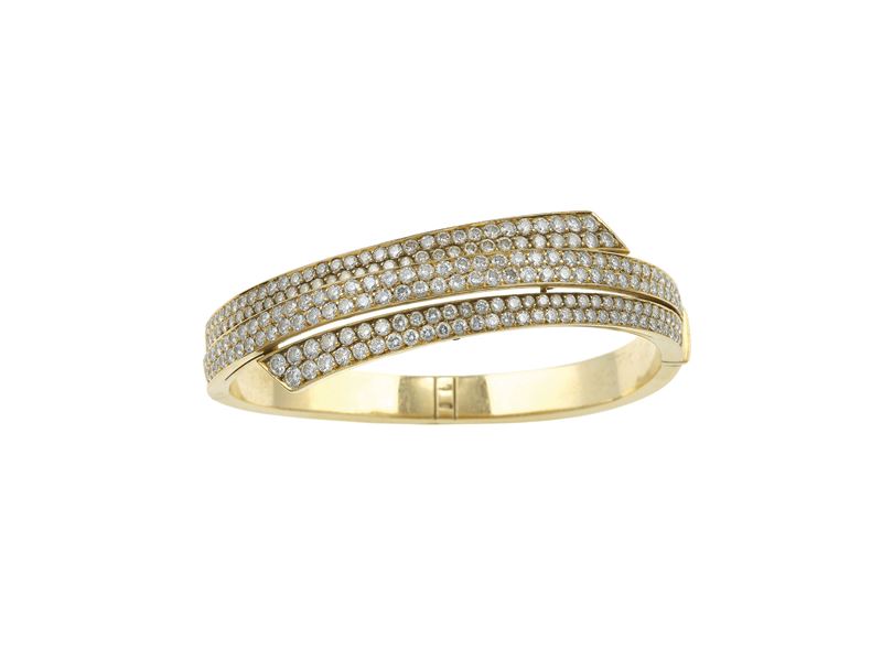 Diamond and gold bracelet  - Auction Fine Jewels - Cambi Casa d'Aste