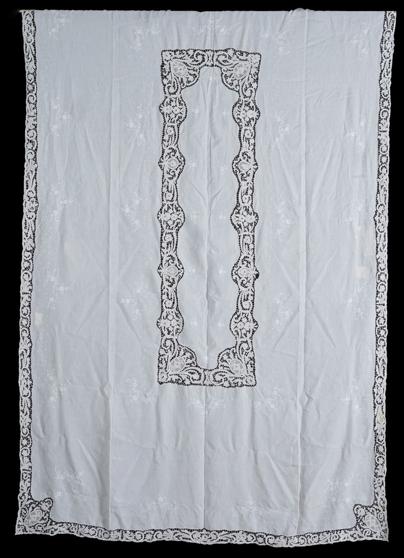 Tovaglia con dodici tovaglioli  - Auction L'Art  de la Table - Cambi Casa d'Aste