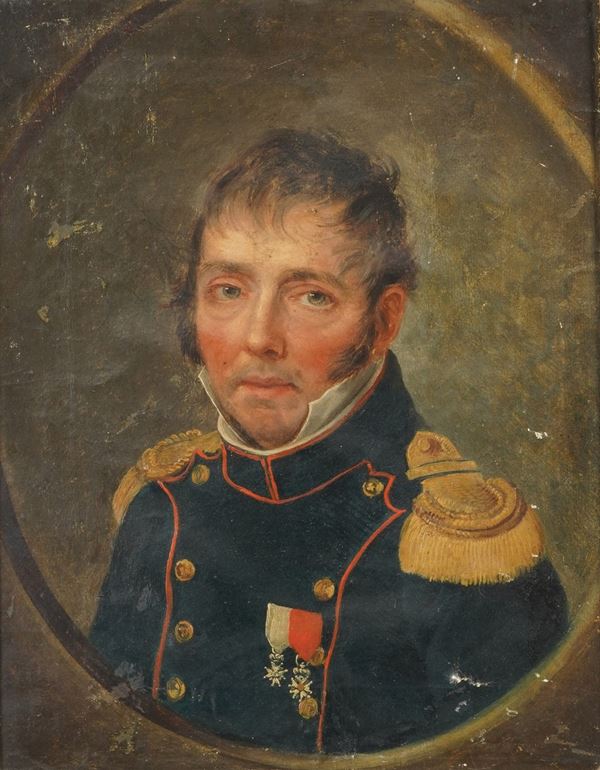 Scuola del XIX secolo Ritratto di ufficiale