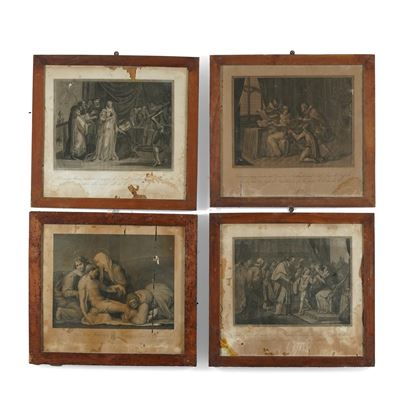 Lotto di Quattro Stampe. XIX Secolo