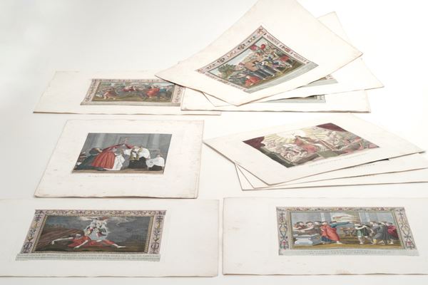 Collezione di 23 stampe di soggetto religioso