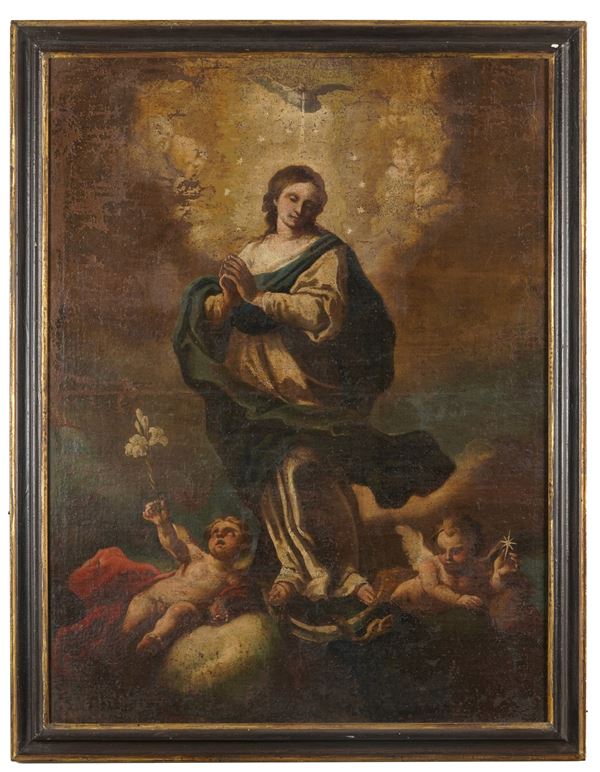 Scuola napoletana del XVIII secolo Vergine Immacolata