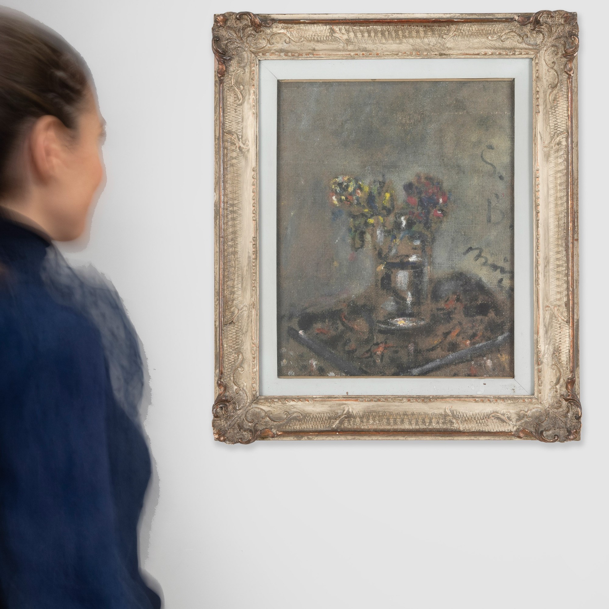Filippo De Pisis - Vaso di fiori, olio su tela