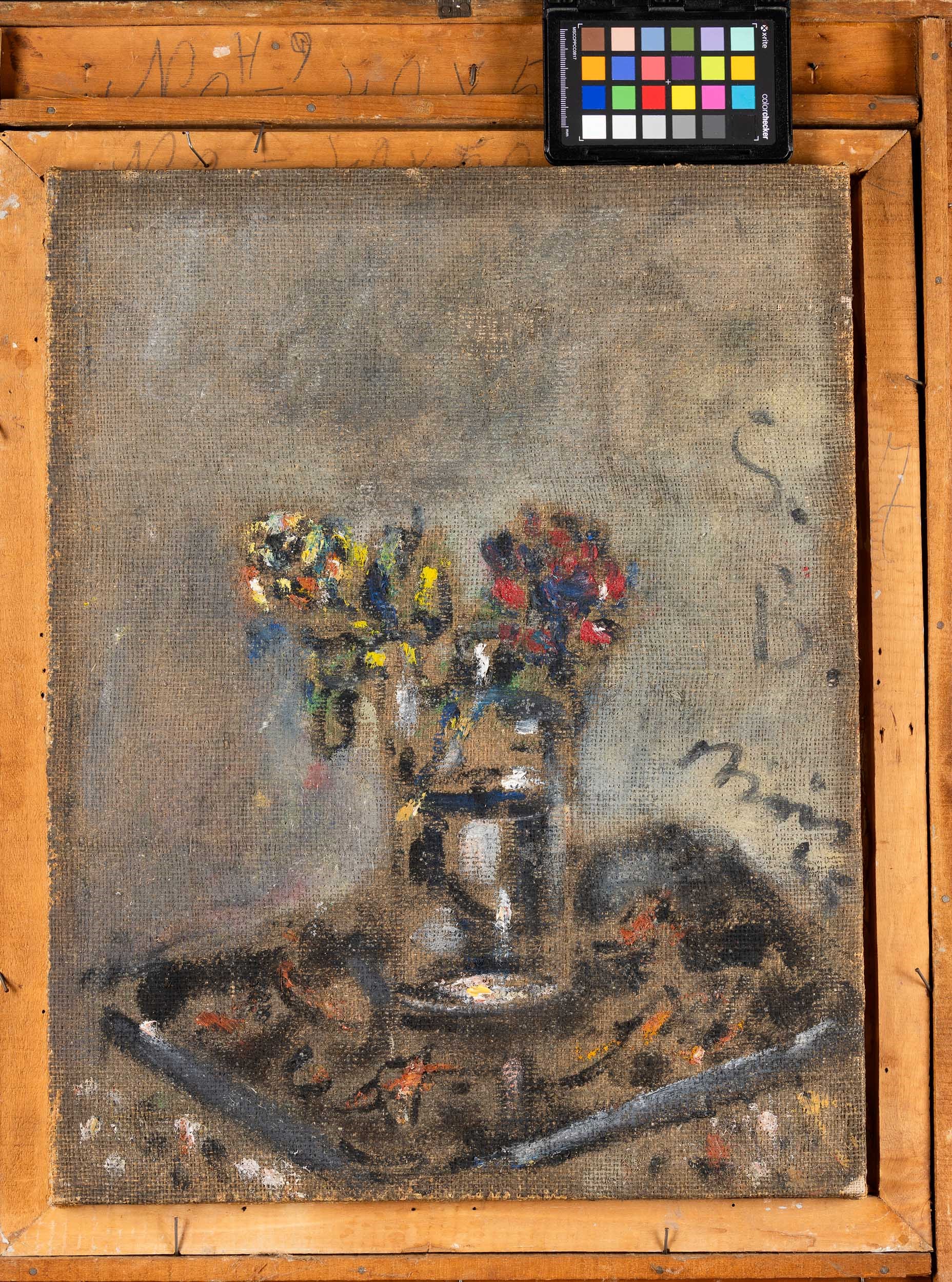 Filippo De Pisis - Vaso di fiori, olio su tela