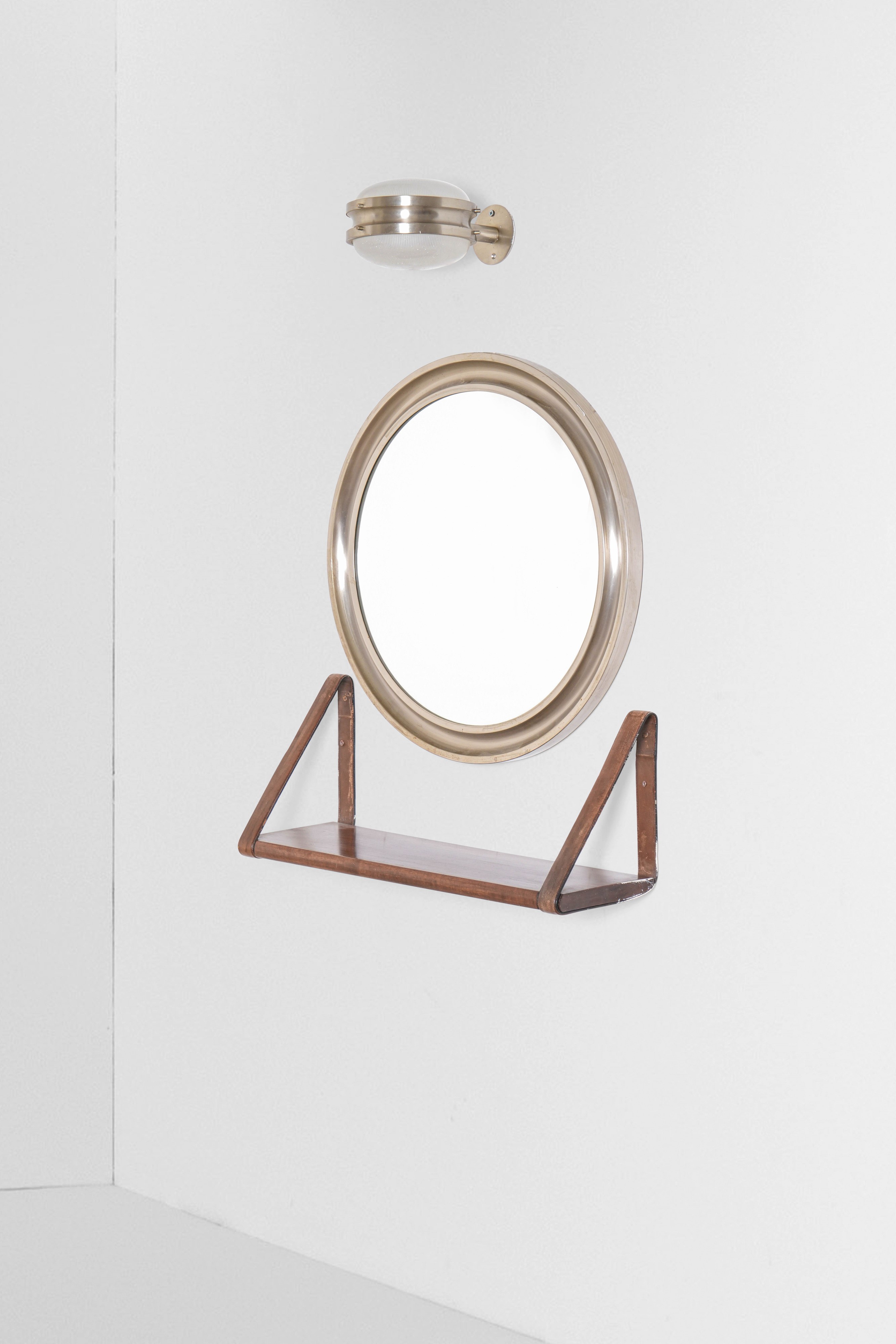 Sergio Mazza - Set di Specchio, Mensola e Applique.