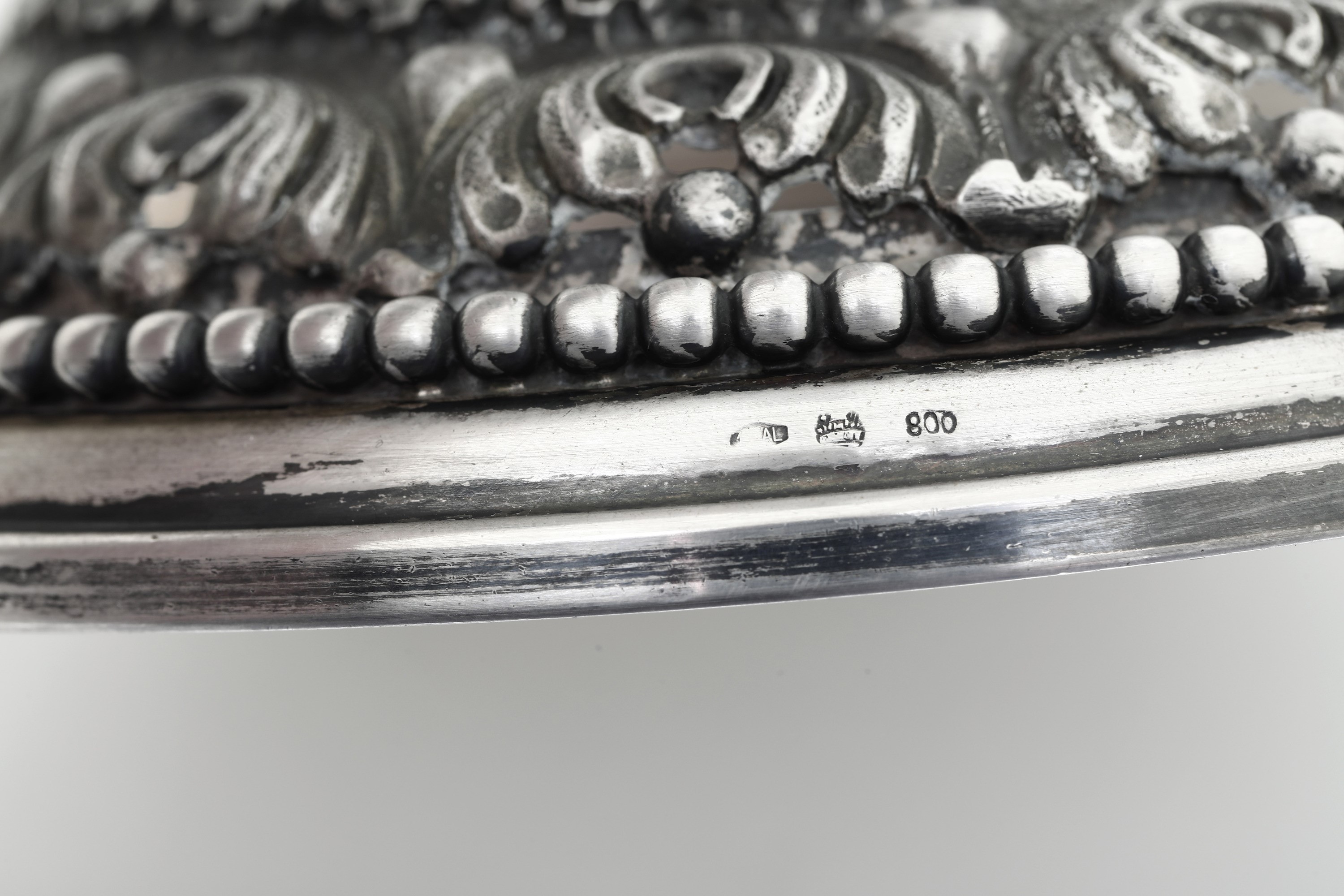 Cesa, Candelabro in argento fuso e sagomato, Italia, prima metà del XX secolo