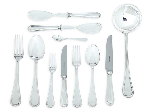 Servizio di posate. Argenteria italiana del XX secolo, argentiere Luigi Calegaro, Padova