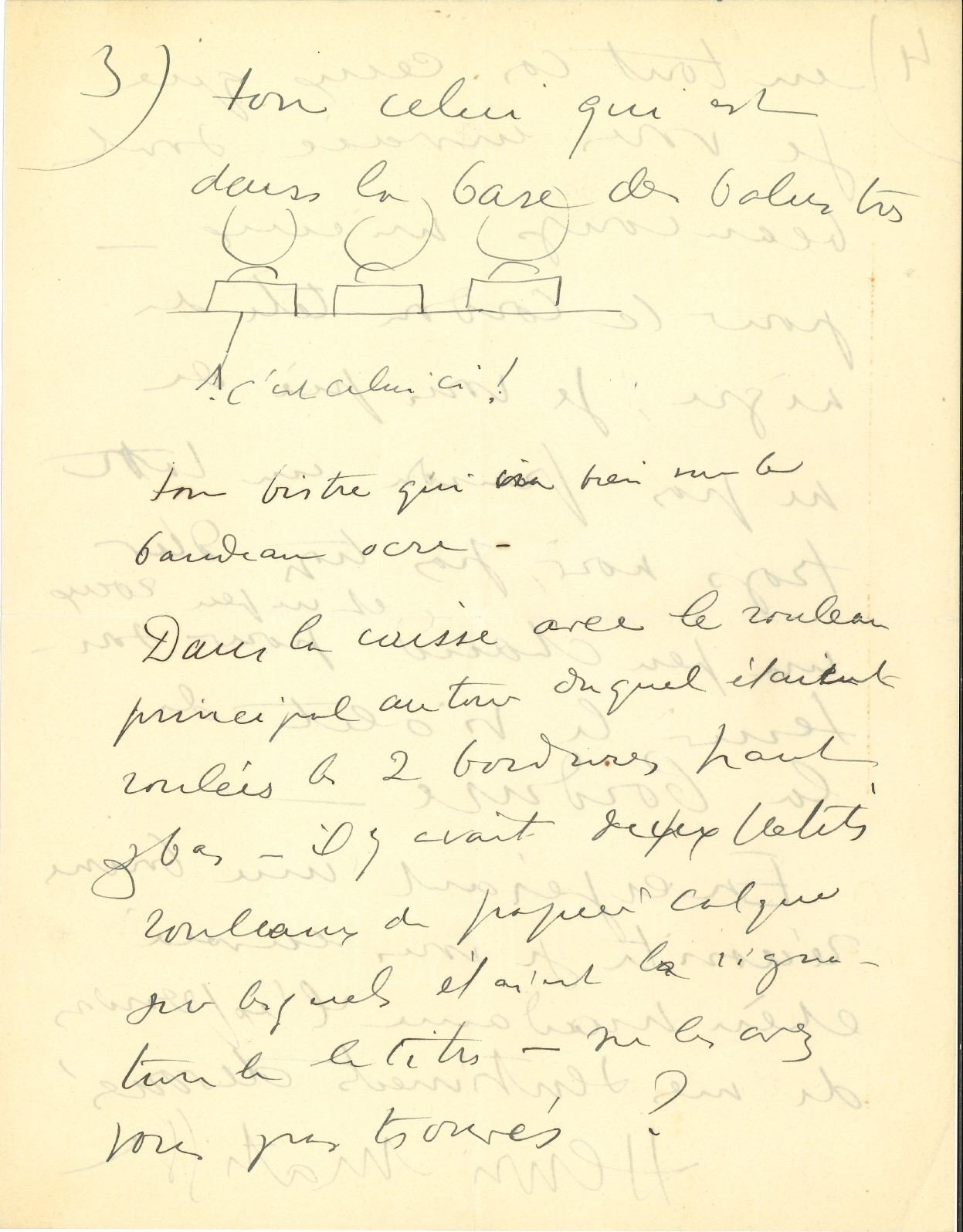 Matisse Henri (1869 - 1954) Lettera Autografa, Indirizzata a una Non Meglio Identificata “chere M...
