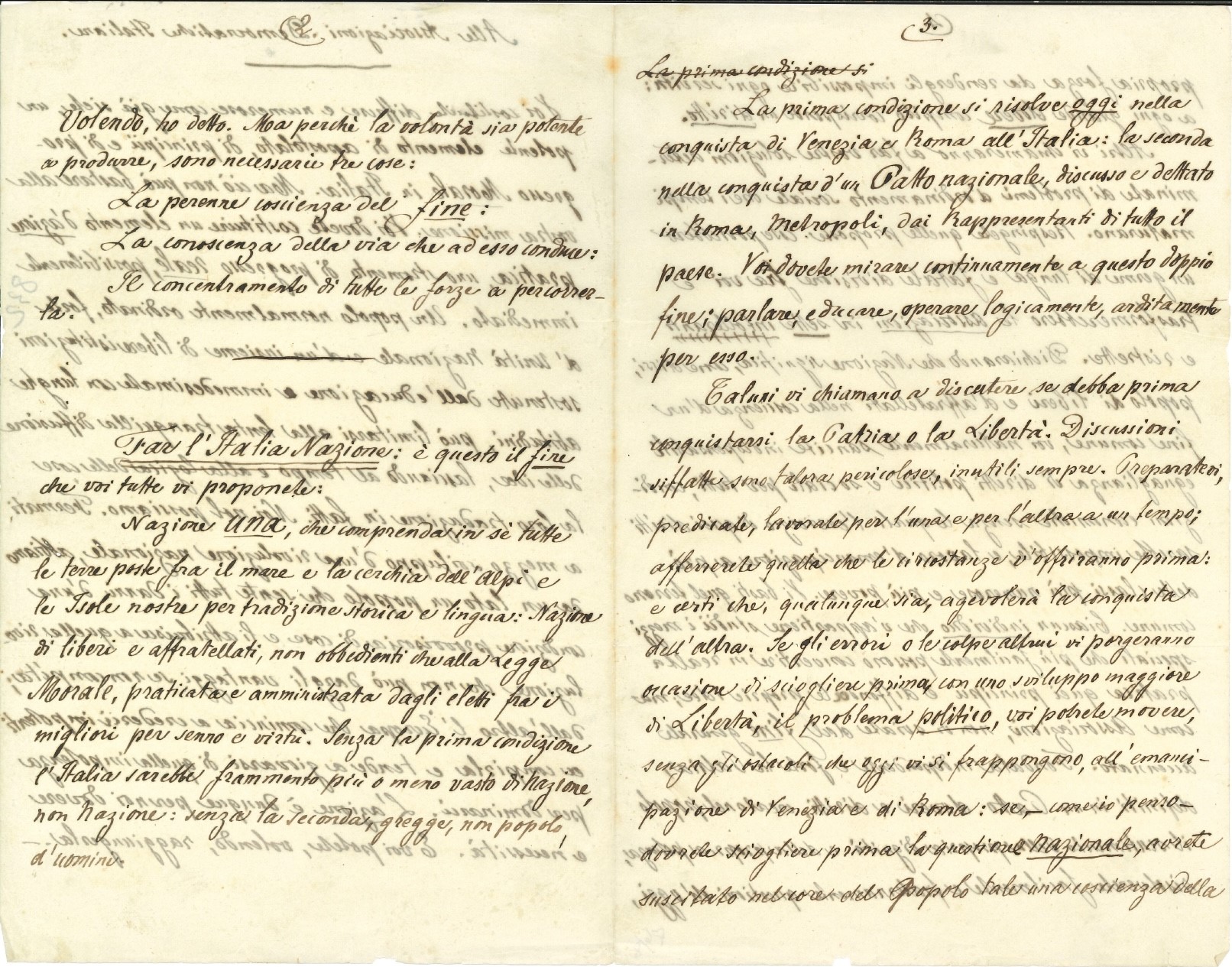 Mazzini Giuseppe (1805 - 1872) Discorso alle Associazioni Democratiche Italiane