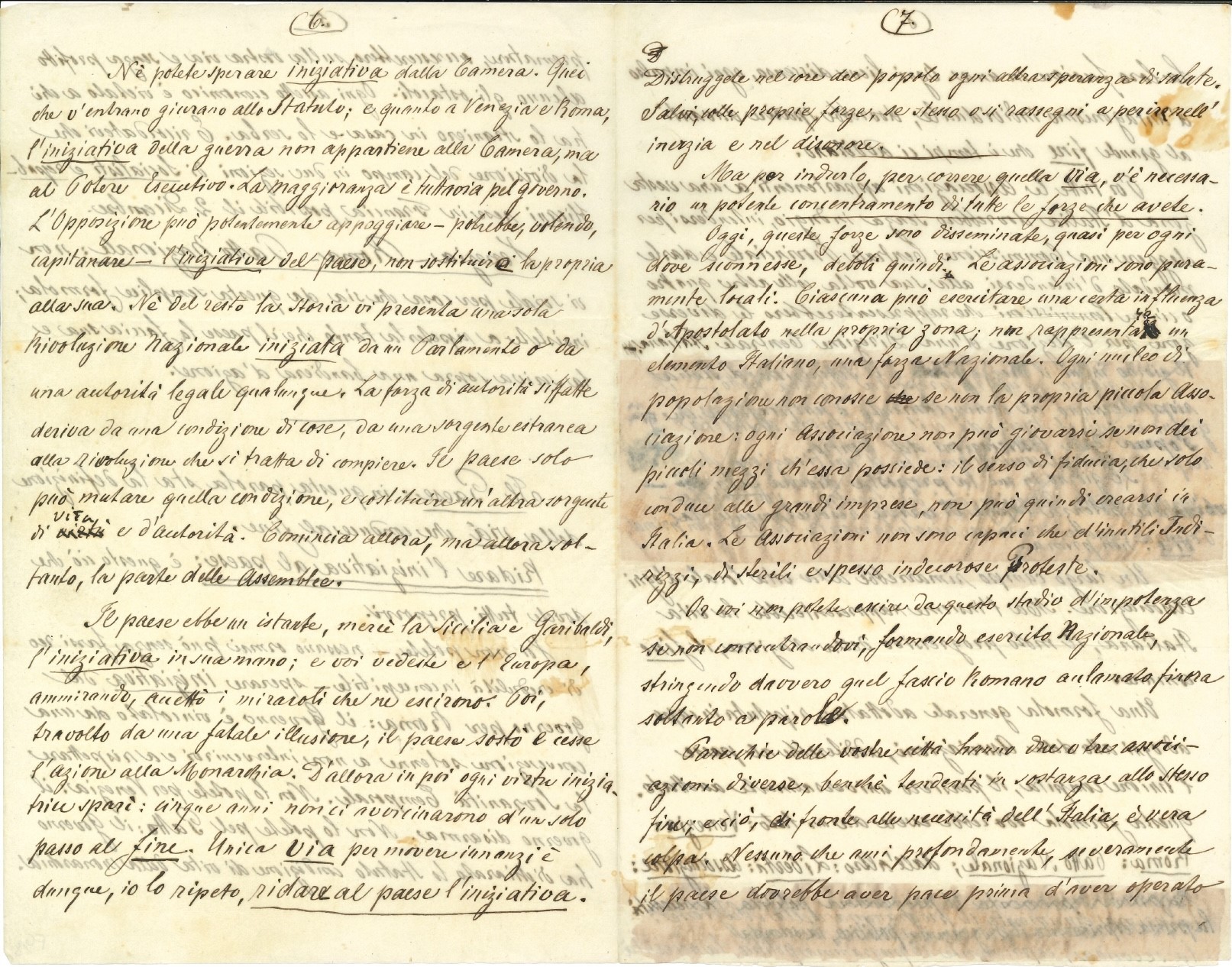 Mazzini Giuseppe (1805 - 1872) Discorso alle Associazioni Democratiche Italiane