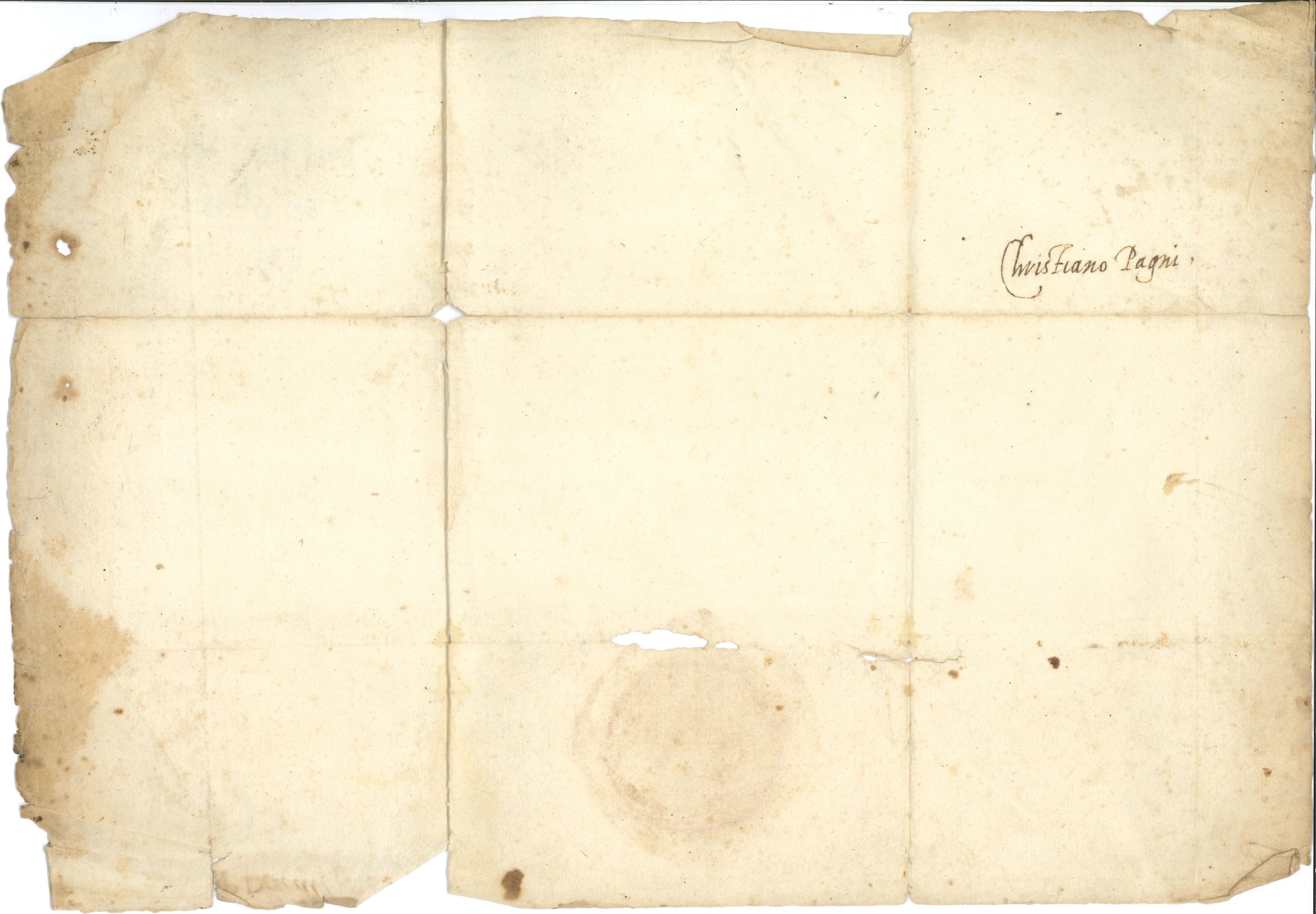 De' Medici Cosimo I, i Granduca di Firenze (1519-1574) Decreto di Nomina Indirizzata al Capitano ...