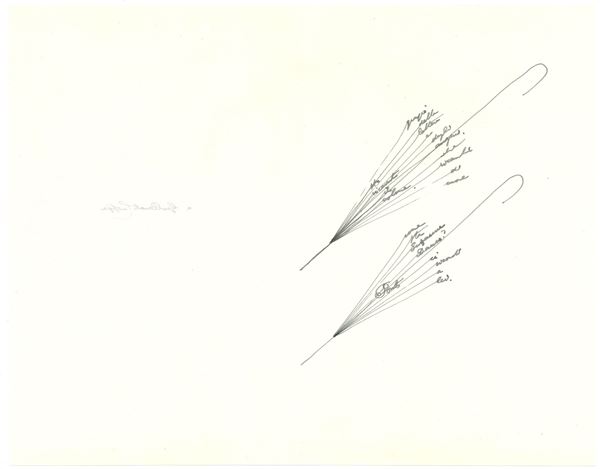 Ponti Giovanni, detto Gio (1891-1979) Bozza autografa a Geo Renato Crippa